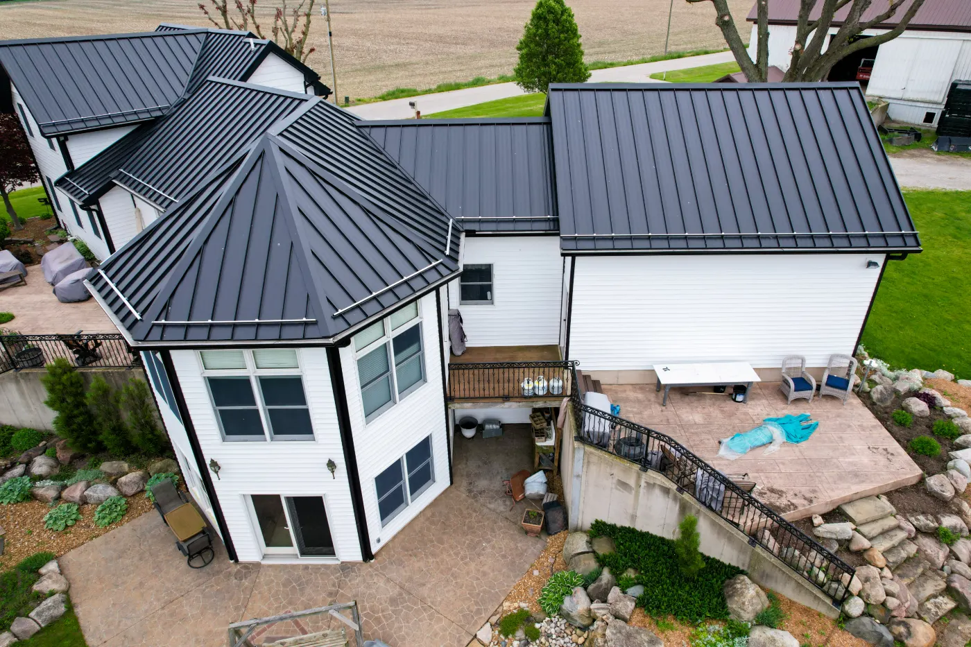Fiber cement siding installed on a Silver Lakes home